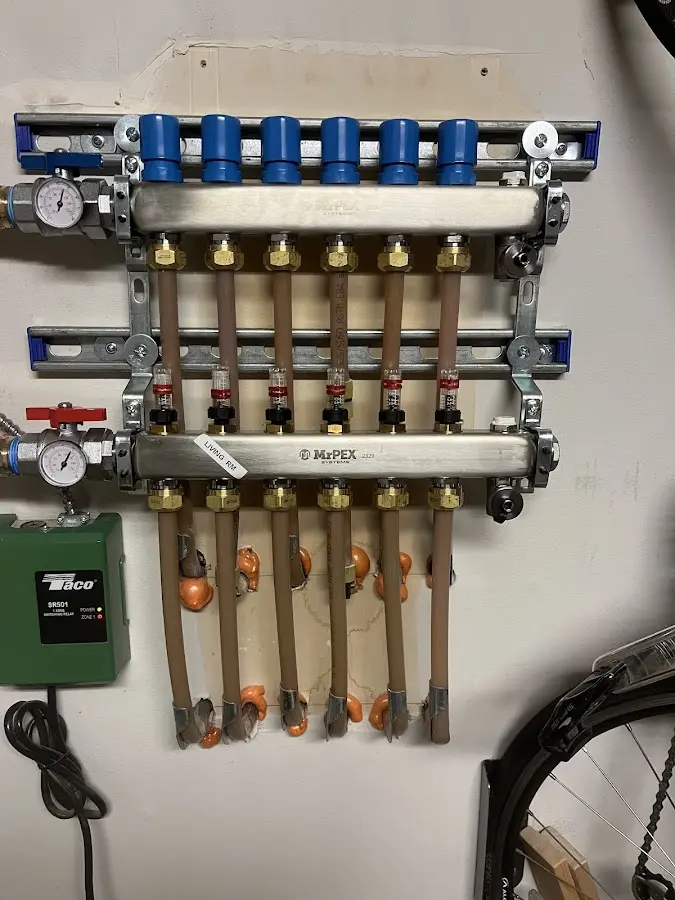 Plumber performing Gas Leak Detection at a residential property in Waynesboro